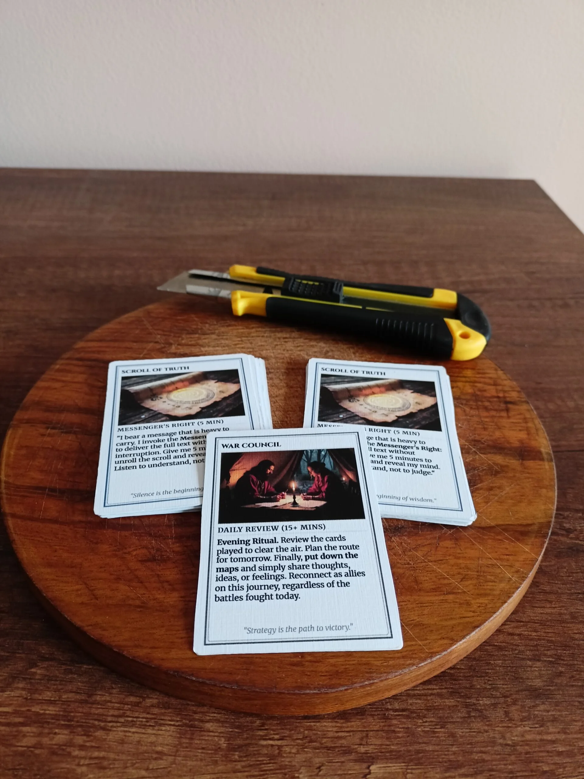 The Deck - printable tactical cards