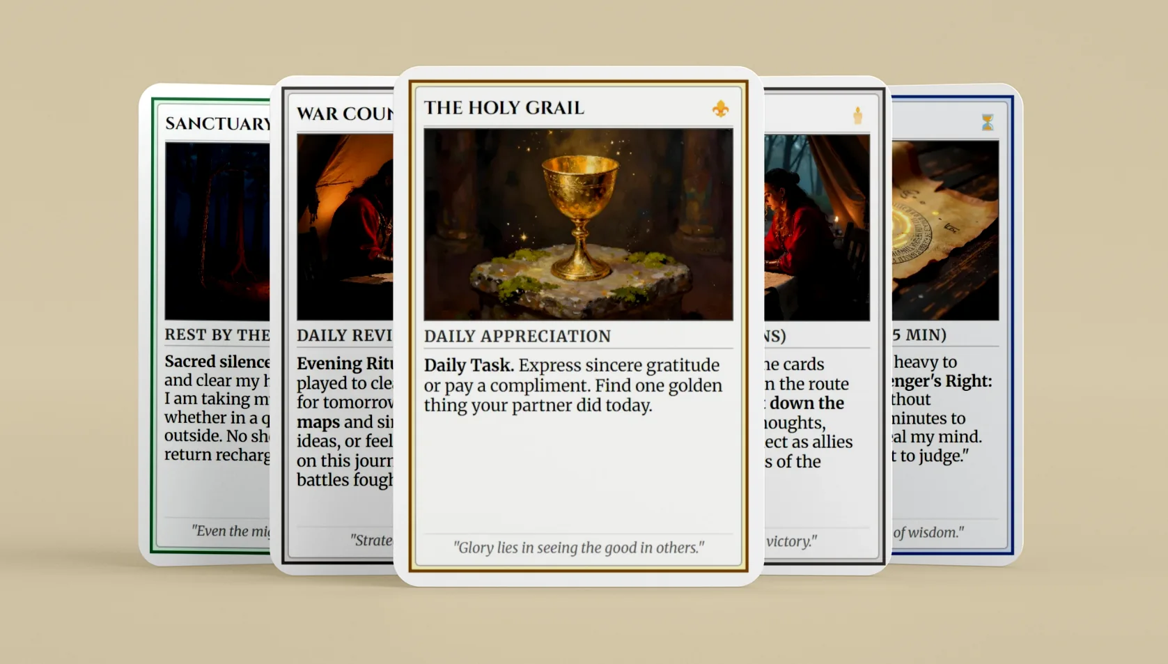 The Partner Pact deck of communication cards